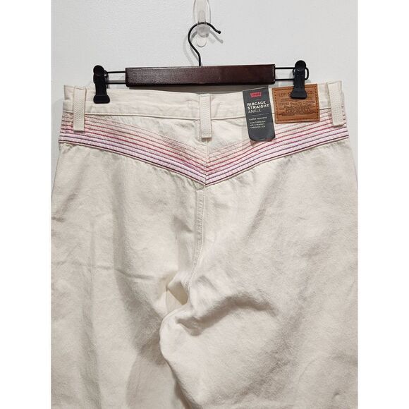 New! Levi's Chasing Rainbows Ribcage Straight Ankle Jeans, 32x27 - Picture 10 of 16